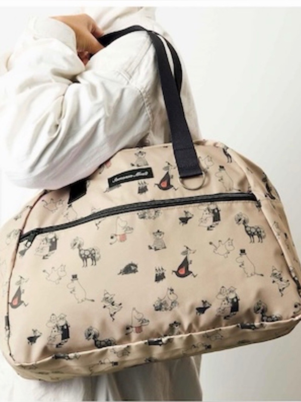 Samantha mos2 moomin character tote bag lightweight canvas purse